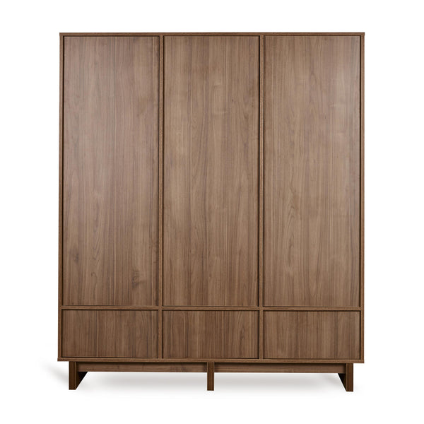 Quax Kyo roupeiro 3 portas Walnut