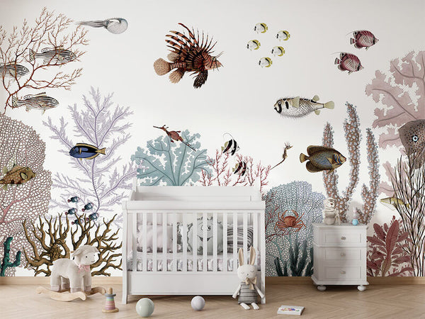Mural Roaring Reef White – Kikki Belle – imagem 2