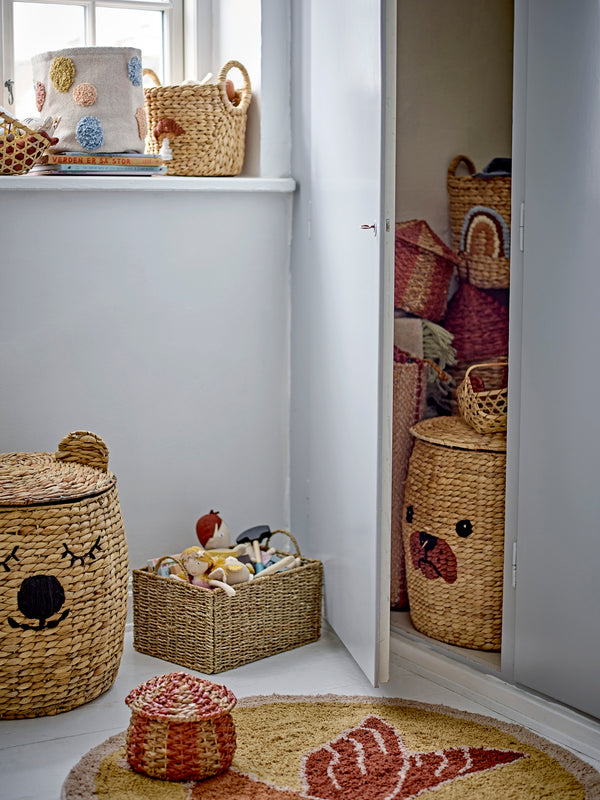 Dolma Cesto com Tampa - Natural | Bloomingville MINI – imagem 5