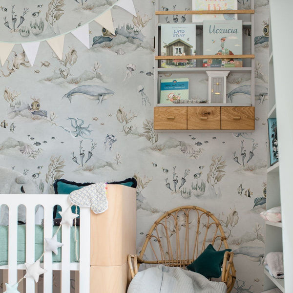 Papel de Parede Underwater World Grey – Dekornik – imagem 2