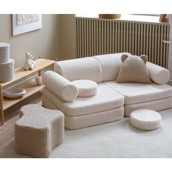 Mini Sofá Settee Cream White - Wigiwama