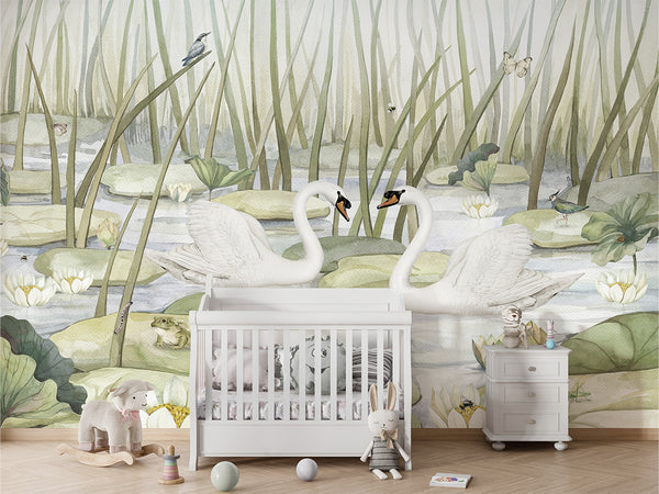 Mural Spectacular Swans – Kikki Belle – imagem 2