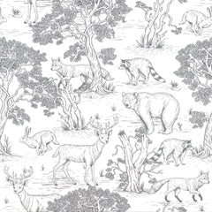 Papel de Parede Animals White – Dekornik – imagem 1