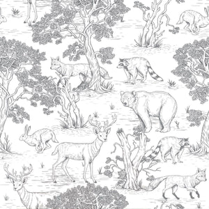Papel de Parede Animals White – Dekornik – imagem 1