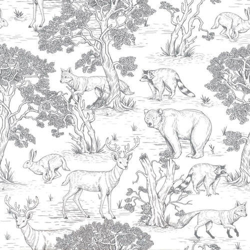Papel de Parede Animals White – Dekornik – imagem 1