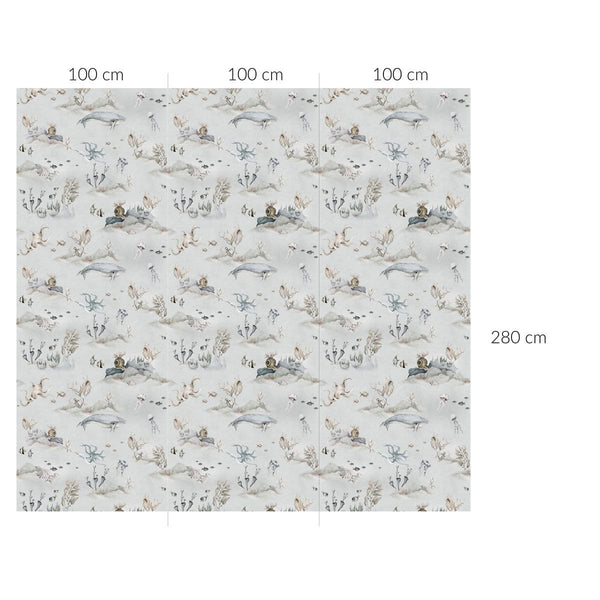 Papel de Parede Underwater World Grey – Dekornik – imagem 3