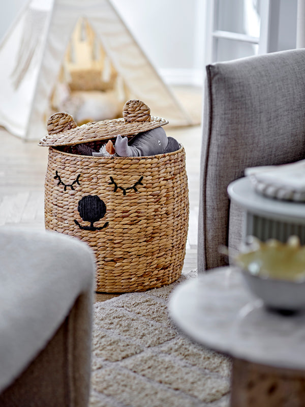 Dolma Cesto com Tampa - Natural | Bloomingville MINI – imagem 7