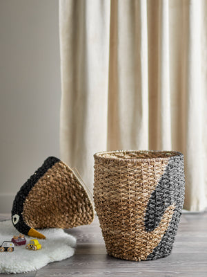 Tazia Cesto com Tampa - Preto | Bloomingville MINI – imagem 4