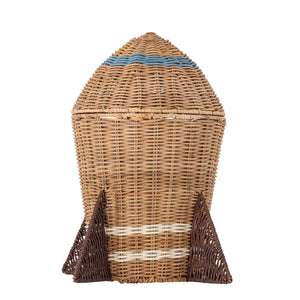 Space Cesto com Tampa - Natural | Bloomingville MINI – imagem 3