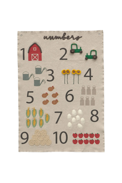 Decoração de parede Farm Numbers — Lorena Canals