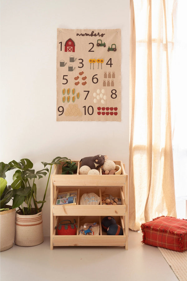 Decoração de parede Farm Numbers — Lorena Canals