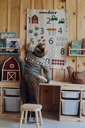 Decoração de parede Farm Numbers — Lorena Canals