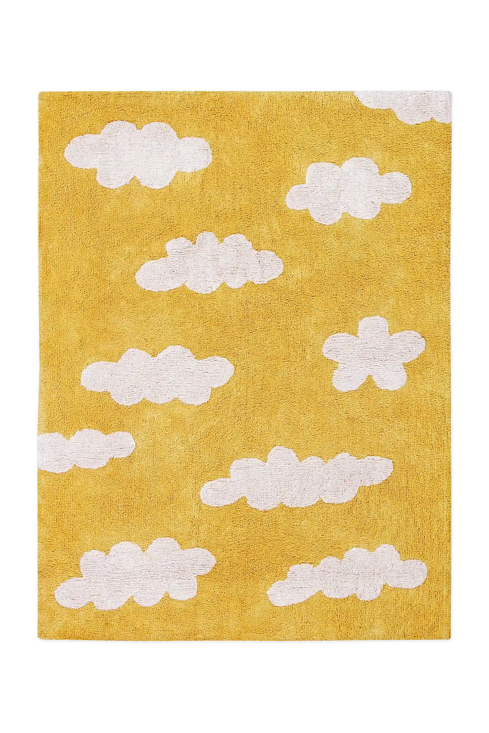 Tapete lavável Clouds Mostarda — Lorena Canals