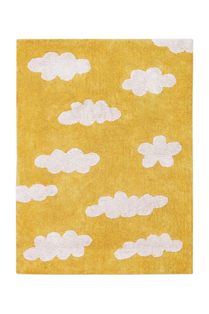 Tapete lavável Clouds Mostarda — Lorena Canals