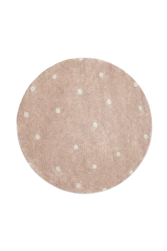 Tapete lavável Round Dot Rosa — Lorena Canals