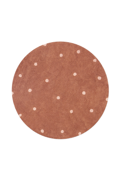 Tapete lavável Round Dot Castanho — Lorena Canals