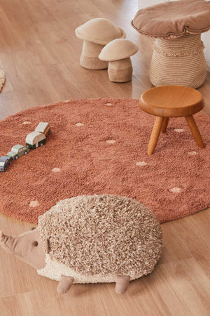 Tapete lavável Round Dot Castanho — Lorena Canals