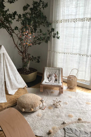 Tapete lavável Hippy Dots Natural–Mel — Lorena Canals
