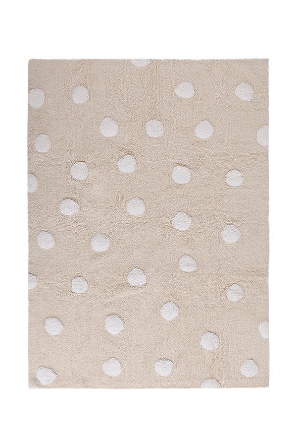 Tapete lavável Polka Dots Bege — Lorena Canals