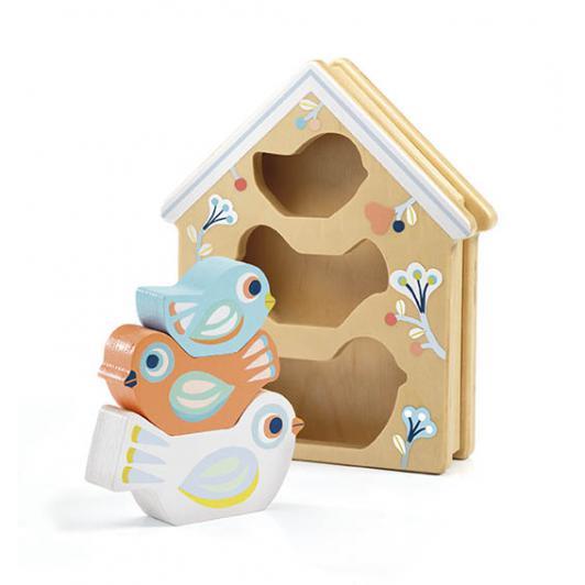 Djeco BabyBirdi – Puzzle Casa de Passarinhos
