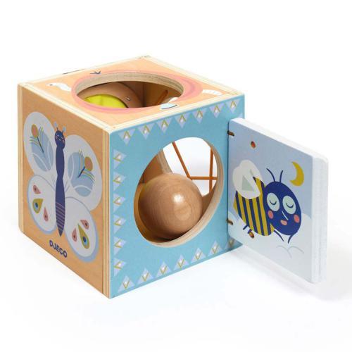 Djeco BabyBox – Cubo de Atividades Esconde a Bola