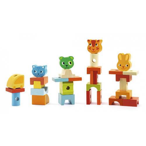 Djeco Crearoule My Little Train — Comboio de Empilhar e Puxar