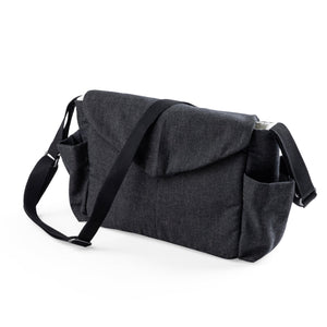 Mini mala muda-fraldas On-the-go | Sebra — Dark grey melange