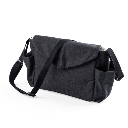 Mini mala muda-fraldas On-the-go | Sebra — Dark grey melange