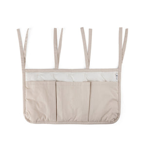 Organizador de berço com 3 bolsos | Sebra — Morning beige