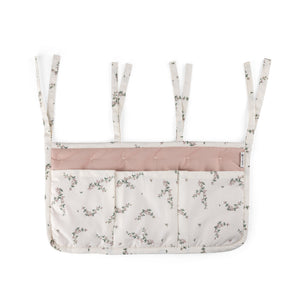 Organizador de berço com 3 bolsos | Sebra — Powder blossom