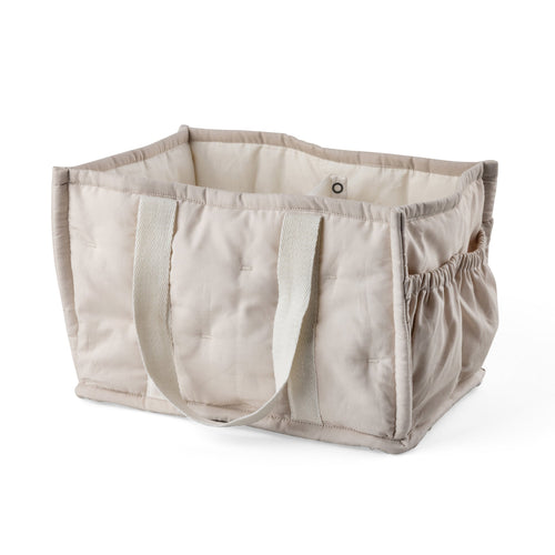 Cesto organizador para fraldas | Sebra — Morning beige