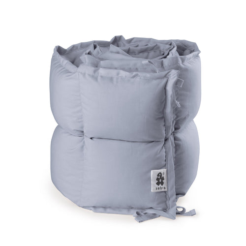 Protetor de berço Kapok 180 cm | Sebra — Dusty blue