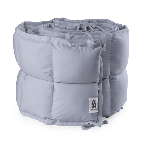 Protetor de berço Kapok 360 cm | Sebra — Dusty blue