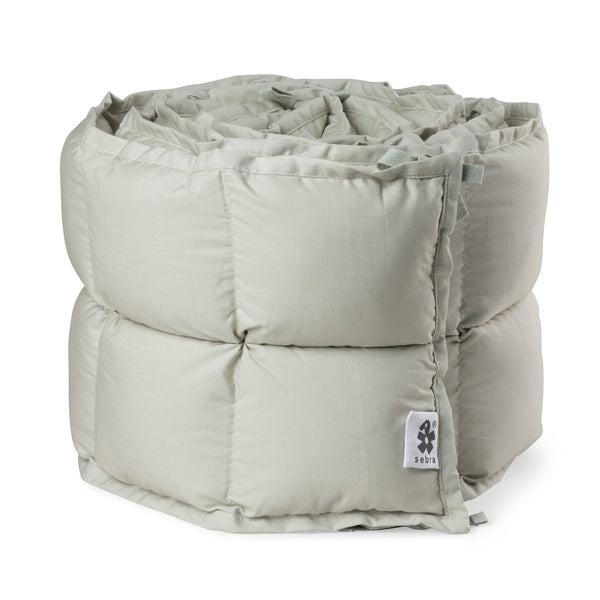 Protetor de berço Kapok 360 cm | Sebra — Mist green