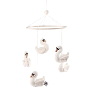 Móbile Cisnes | Sebra — Creamy White