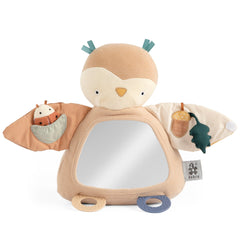 Coruja de atividades Blinky | Sebra — Maple beige