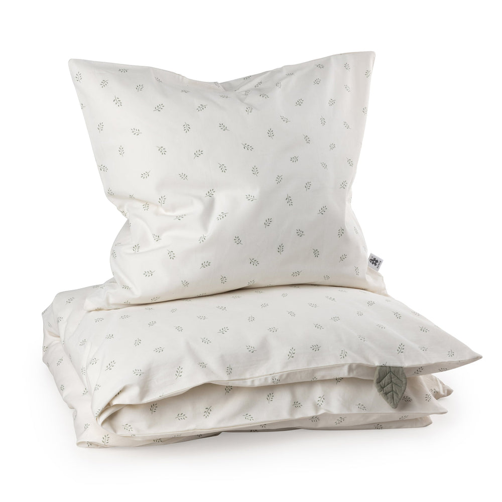 Roupa de cama júnior em percal — tamanho SE | Sebra — Sophora Leaves
