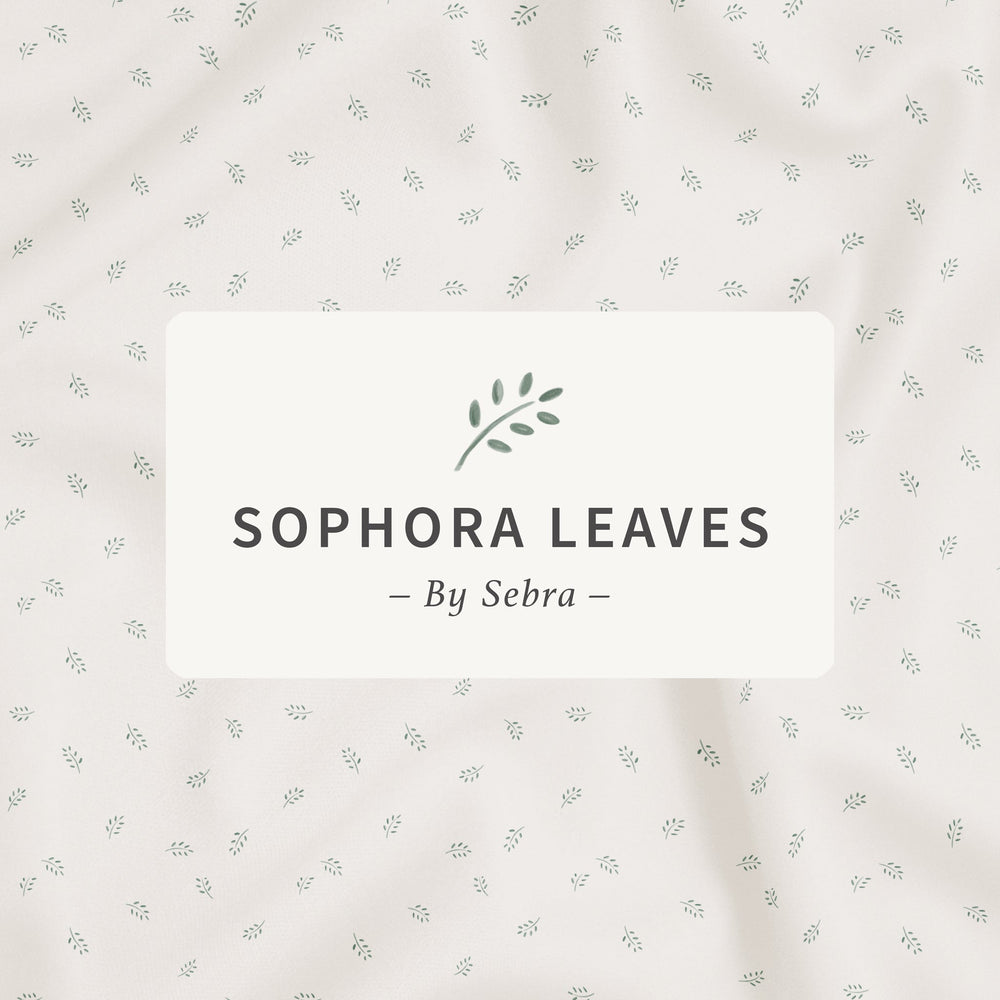 Roupa de cama júnior em percal — tamanho NO | Sebra — Sophora Leaves