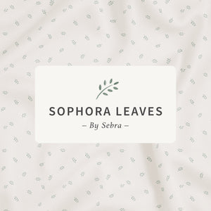 Roupa de cama júnior em percal — tamanho NO | Sebra — Sophora Leaves
