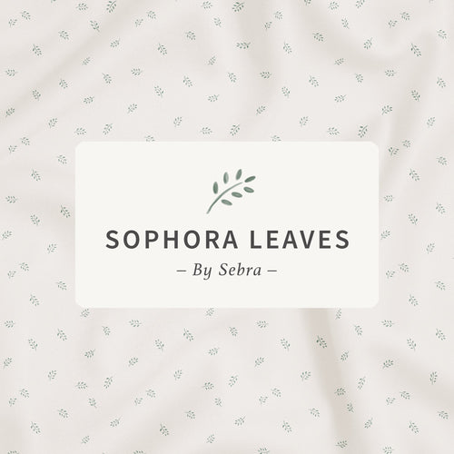 Roupa de cama júnior em percal — tamanho NO | Sebra — Sophora Leaves