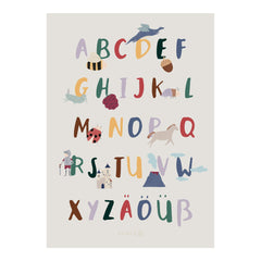 Póster Alfabeto Pixie e Dragon — alemão | Sebra — Multicolored