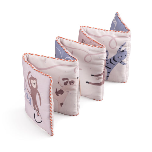Livro de tecido Teeny Toes | Sebra — Rose