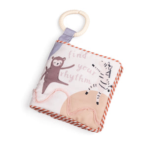 Livro de atividades macio Teeny Toes | Sebra — Rose