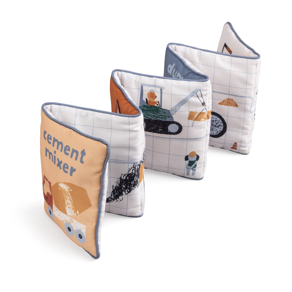Livro de tecido Busy Builders | Sebra — Blue