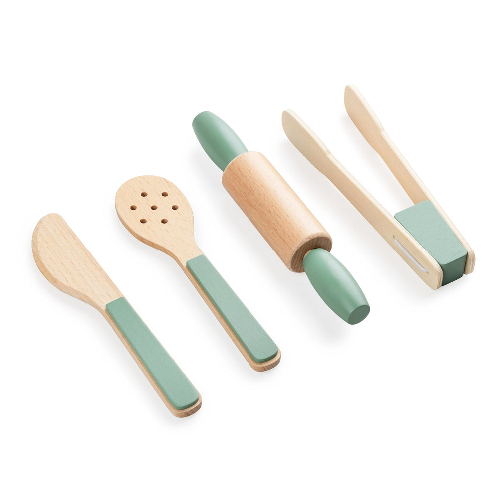 Utensílios de cozinha de brincar | Sebra — Sage Green