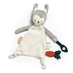 Doudou de atividades Coelho Siggy | Sebra — Grey