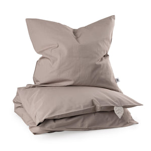 Roupa de cama júnior em percal — tamanho DK | Sebra — Jetty beige
