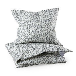Roupa de cama júnior em percal — tamanho DK | Sebra — Blue olive