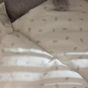 Roupa de cama júnior em percal — tamanho DE | Sebra — Sophora Leaves