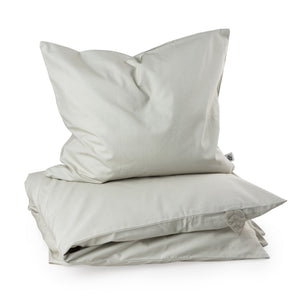Roupa de cama júnior em percal — tamanho DK | Sebra — Mist green
